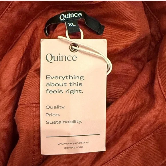 Quince Orange Short-Sleeve Utility Jumpsuit - Picture 4 of 4